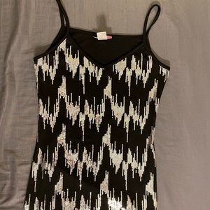 Sequin Plain Back Tank Top